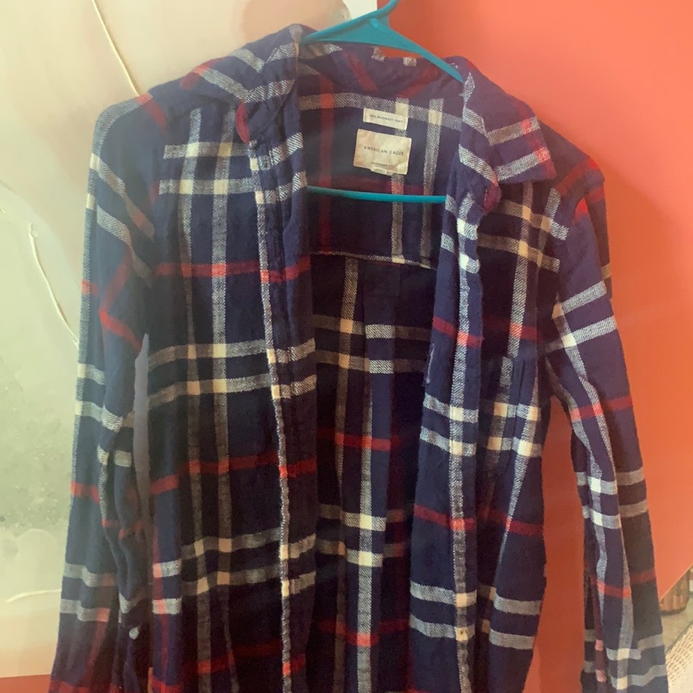 american eagle boyfriend fit flannel